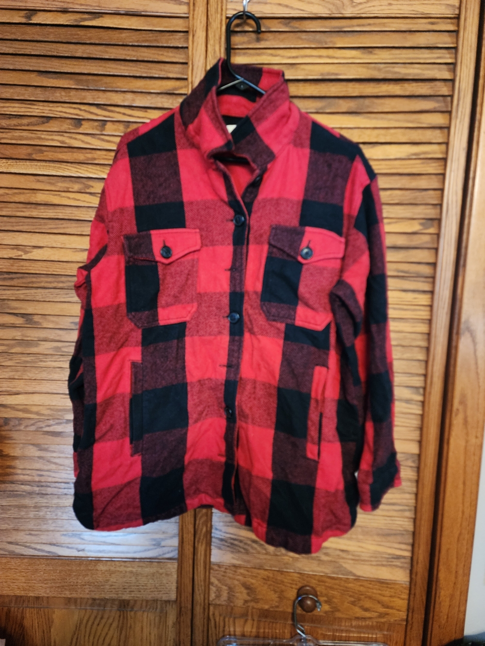 Lucky Brand Mens Buffalo Plaid Button Down Flannel Shirt Size Medium